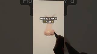 How to draw a nose in my art style shorts [upl. by Oicnecserc]