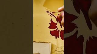 Simple ganesh wall painting ytshorts viralshort art painting [upl. by Afton]