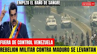 REBELION MILITAR CONTRA Nicolás Maduro PROTESTAS EN TODA VENEZUELA  EL PUEBLO VA PARA MIRAFLORES [upl. by Arraet34]