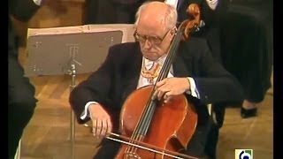 JOSEPH HAYDN  Cello Concerto No 1  MSTISLOV ROSTROPOVICH  HD video [upl. by Atinihs]