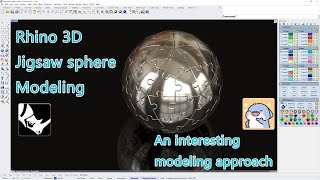 Rhino 3D Jewelry Rhino Tools Jigsaw sphere Modeling CAD Design [upl. by Almena]