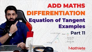 Differentiation  Equation of Tangent and Normal O Level  IGCSE Part  11 [upl. by Mickey167]