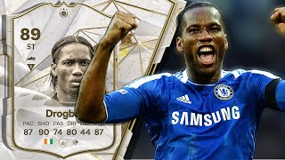 89 ICON DIDIER DROGBA PLAYER REVIEW FC 24 [upl. by Ad200]