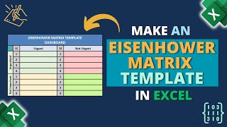 How to Make an Eisenhower Matrix Template in Excel [upl. by Enelra]