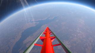 10000 FT Drop Down Roller Coaster – Planet Coaster [upl. by Ruy969]