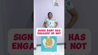 Signs your baby has engaged in pelvis or not shortvideo shortsvideo pregnant youtubeshorts [upl. by Etnaik]