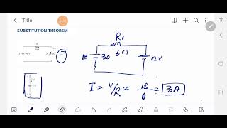 substitution theorem lec1 substitution theorem circuit analysis  electrical engineering [upl. by Charin]