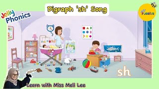 Jolly Phonics Letter Sounds Group 6 Digraph Sh Song [upl. by Ahcsas738]