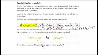 AQA Alevel Chemistry  Alcohols  PART 4 [upl. by Schulman]