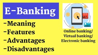 Ebanking in hindiAdvantages and disadvantages of ebankingOnlineVirtual banking ALLABOUTSTUDIES [upl. by Hadwyn]