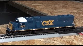 Review Athearn RTR SD60 in CSXYN3 Scheme HO Scale [upl. by Ddart]