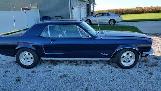 1968 Mustang Coupe EFI AOD and a Nice Rumble [upl. by Pasco]