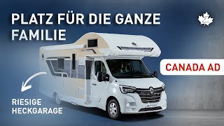 Platz für die ganze Familie  riesige Heckgarage im Ahorn Camp Canada AD [upl. by Ahsinnod]