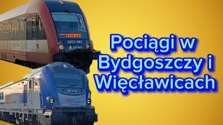 Pociągi w Bydgoszczy i Więcławicach [upl. by Airenahs]