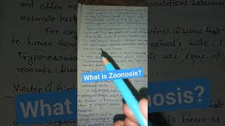 What is Zoonosis zoonosis definition parasitology bsczoology shorts [upl. by Oribelle]