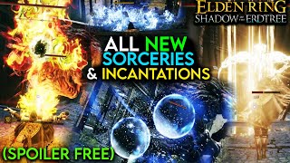 All NEW Sorceries amp Incantations Shadow of The Erdtree  Every NEW Elden Ring DLC Spell Gameplay [upl. by Hannis]