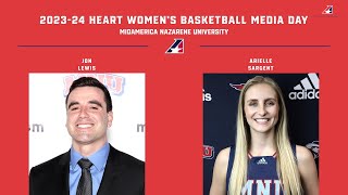 MidAmerica Nazarene University 202324 Heart Womens Basketball Media Day [upl. by Garin]