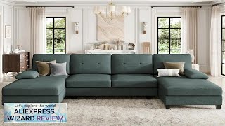 106quot Sectional Sofa Couches for Living Room 4 Seat UShaped Sofa Couch Review [upl. by Karlen148]