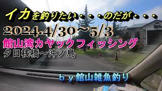 イカを釣りたい・・・のだが・・・2024430～53 館山湾カヤックフィッシング 夕日桟橋・沖ノ島 [upl. by Shaffer]