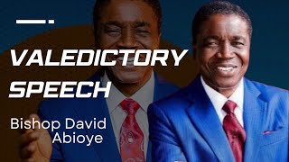 VALEDICTORY SPEECH  BISHOP DAVID ABIOYE  18TH OCT 2024 [upl. by Amor]