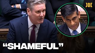 Tory MPs laugh and jeer at Brit struggling to pay mortgage at PMQs [upl. by Harias]