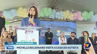 Michelle Bolsonaro e Governador de SC inauguram casa do Autista em Balneário Camboriú [upl. by Audry]