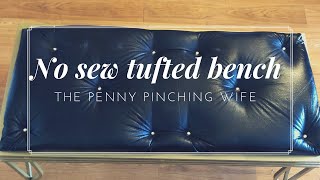 No sew Tufted Bench [upl. by Tuddor]