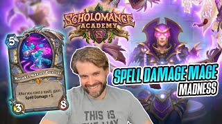 Hearthstone Spell Damage Mage Madness  Scholomance Academy [upl. by Dlanor]