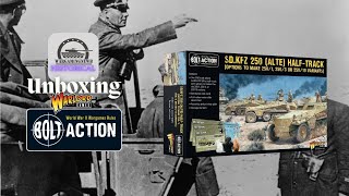 Unbox and Build Warlord Games Bolt Action SDKFZ 250 ALTE Unboxing [upl. by Max]