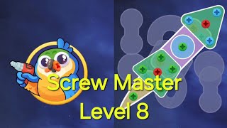 Screw Master Nuts Jam Puzzle  Level 8 [upl. by Strohben804]