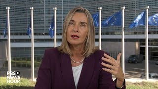 Mogherini warns against US pulling out of Iran nuclear deal [upl. by Cecelia]