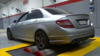 MERCEDES C63 AMG 0 a 320 Kmh Reprogramação da central e instalação de filtros esportivos [upl. by Irwinn]