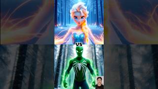 SpiderMan and Elsa Frozen Vs Team SpiderMan revenge battle shorts [upl. by Saberio]