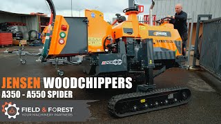 Jensen Woodchippers A350 amp A550 Spider [upl. by Downall]