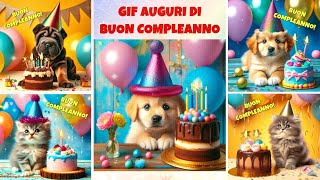 DIVERTENTI AUGURI DI BUON COMPLEANNO GIF scarica GIF in descrizione  Video di Buon Compleanno [upl. by Eitsyrhc]