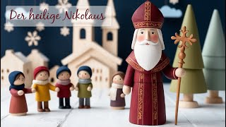 Die Geschichte vom heiligen Nikolaus  eine Erzählung mit Holzfiguren [upl. by Zoe]