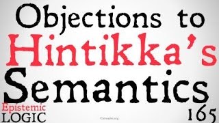 Objections to Hintikkas Semantics Epistemic and Doxastic Logic [upl. by Onej]