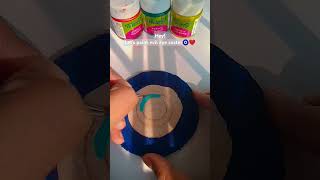 Easy evil eye coaster 🧿❤️✨diy stepbysteppaintingforbeginners [upl. by Htebzile]