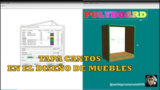 TAPACANTOS EN EL DISEÑO DE MUEBLES  POLYBOARD [upl. by Zetnwahs778]