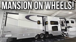 RV MANSION LUXE Elite Fifth Wheels are at another level [upl. by Anelhtak]