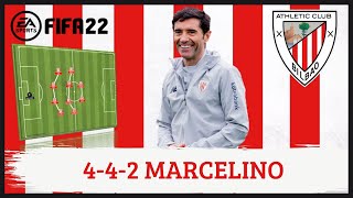 Marcelino 442 Athletic Club FIFA 22 Tácticas [upl. by Minsat]