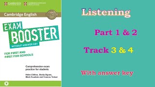 Cambridge English Exam Boosters B2 Listening Part 1amp2 Track 3amp4 audiolessons [upl. by Rudiger]