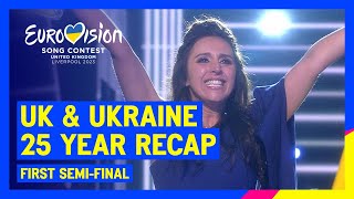 UK amp Ukraine  25 years of Eurovision  UnitedByMusic 🇺🇦🇬🇧 [upl. by Earej]