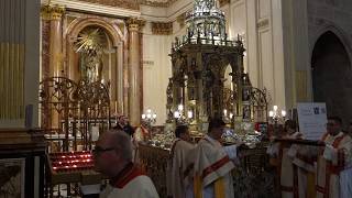 Corpus Christi Procession from inside the Cathedral of Valencia [upl. by Glinys]