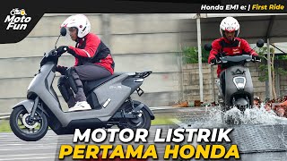 GASPOL MOTOR LISTRIK HONDA Honda EM1 e 2024  MotoFun Indonesia [upl. by Zicarelli]