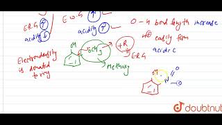 Out of onitrophenol and ocresol which is more acidic [upl. by Krispin]