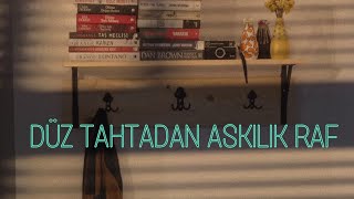 AHŞAP RAF VE ASKILIK YAPIMI  DIY  Kendin yap ve dekorasyon  Wood design  kitaplık [upl. by Bakki522]