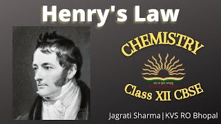 HENRYS LAW AND ITS APPLICATIONS  Class 12 CBSE [upl. by Drapehs]