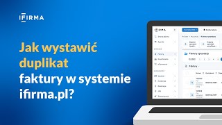 Jak wystawić duplikat faktury w systemie IFIRMA [upl. by Lita]