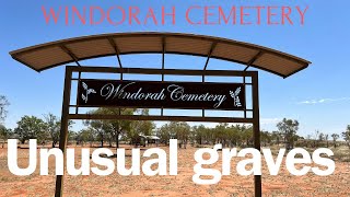 WINDORAH CEMETERY  Some of the most unique gravesites we have seen [upl. by Aiciles]